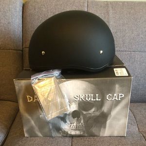 DOT Daytona Skull Cap Helmet -Small.